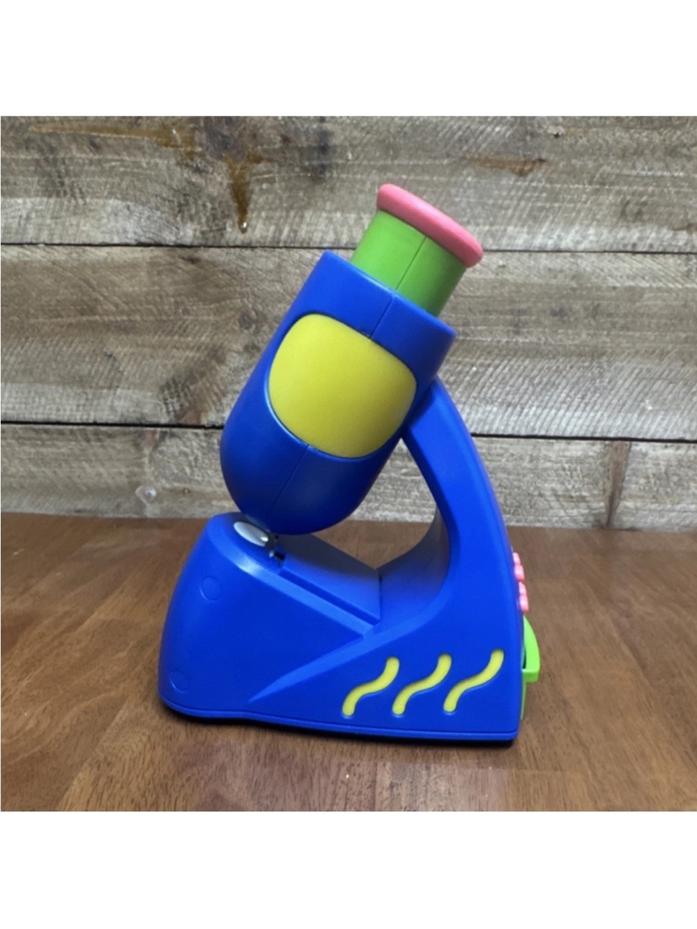 Children's Blue and Yellow Toy Microscope - Educational Play Toy